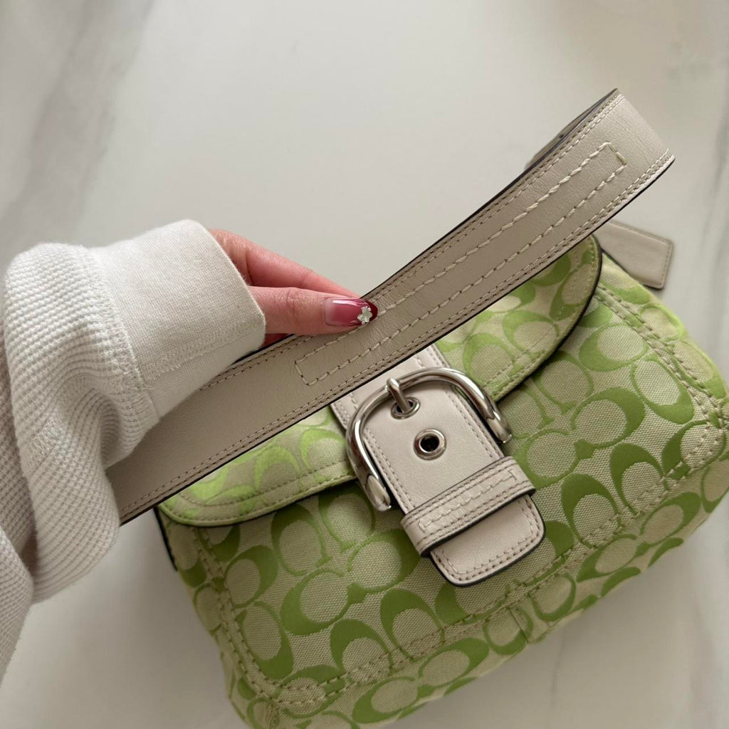 Vintage Y2K Coach Soho Bag in Kiwi Green