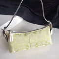 Vintage Y2K Coach Baguette (Shoulder Bag) in Pastel Green