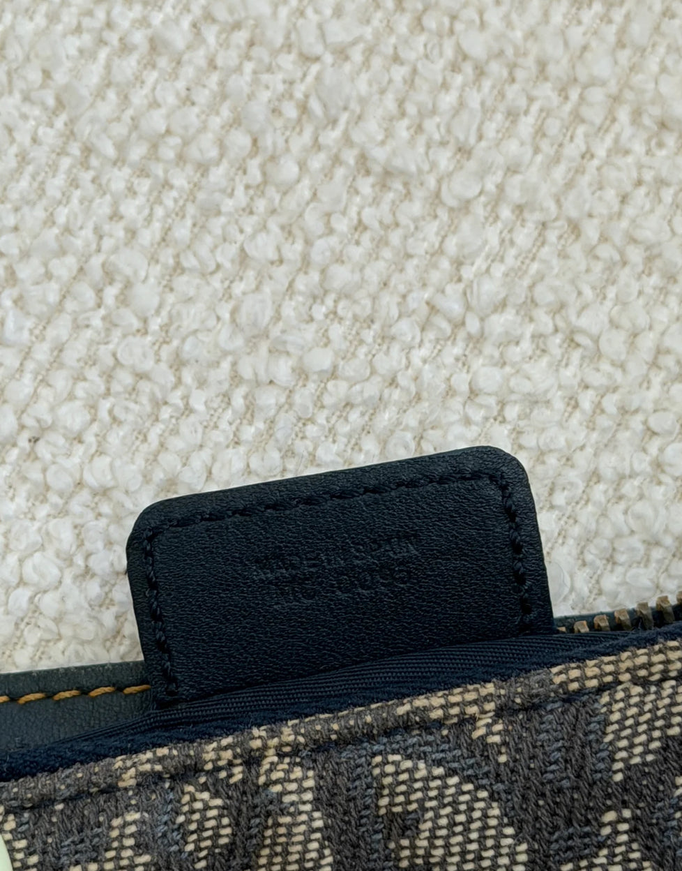 Navy Dior Saddle Trotter Shoulder Bag