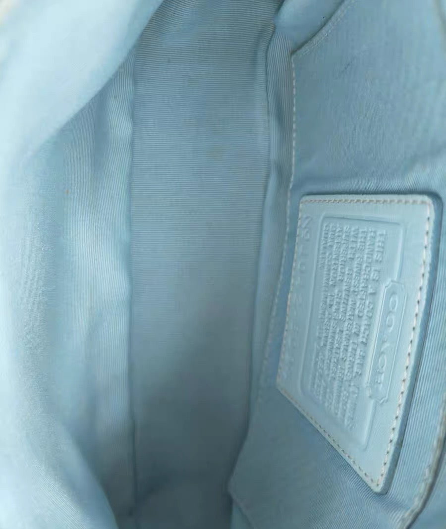 Vintage Coach Soho Signature Demi Shoulder bag in Baby Blue