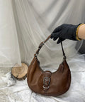 Coach Ergo Vintage Brown Leather Buckle Hobo