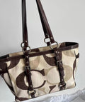 Vintage Coach Hampton Signature Optic Tote