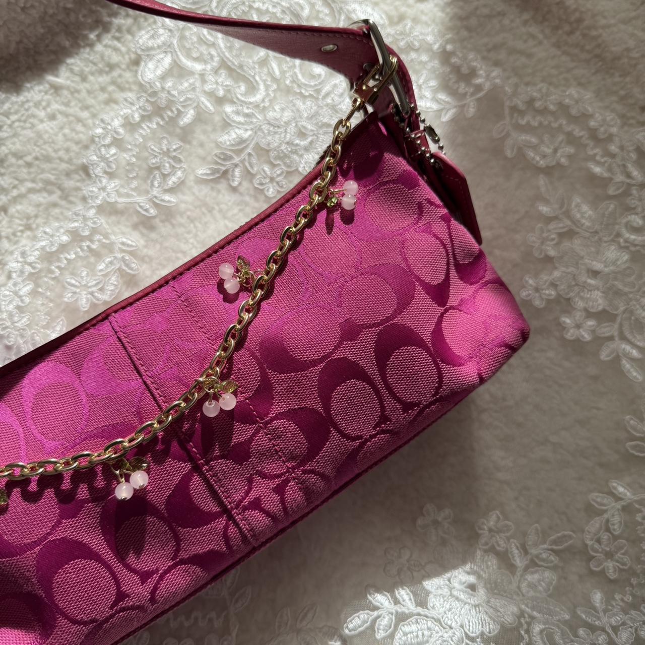 Vintage Y2K Coach Baguette (Shoulder Bag) in hot pink