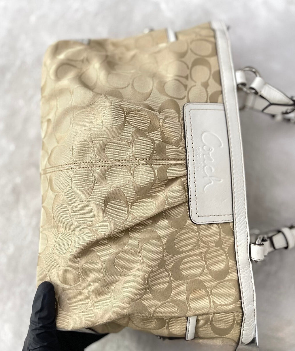 Coach Signature C Soho Pleated Tote