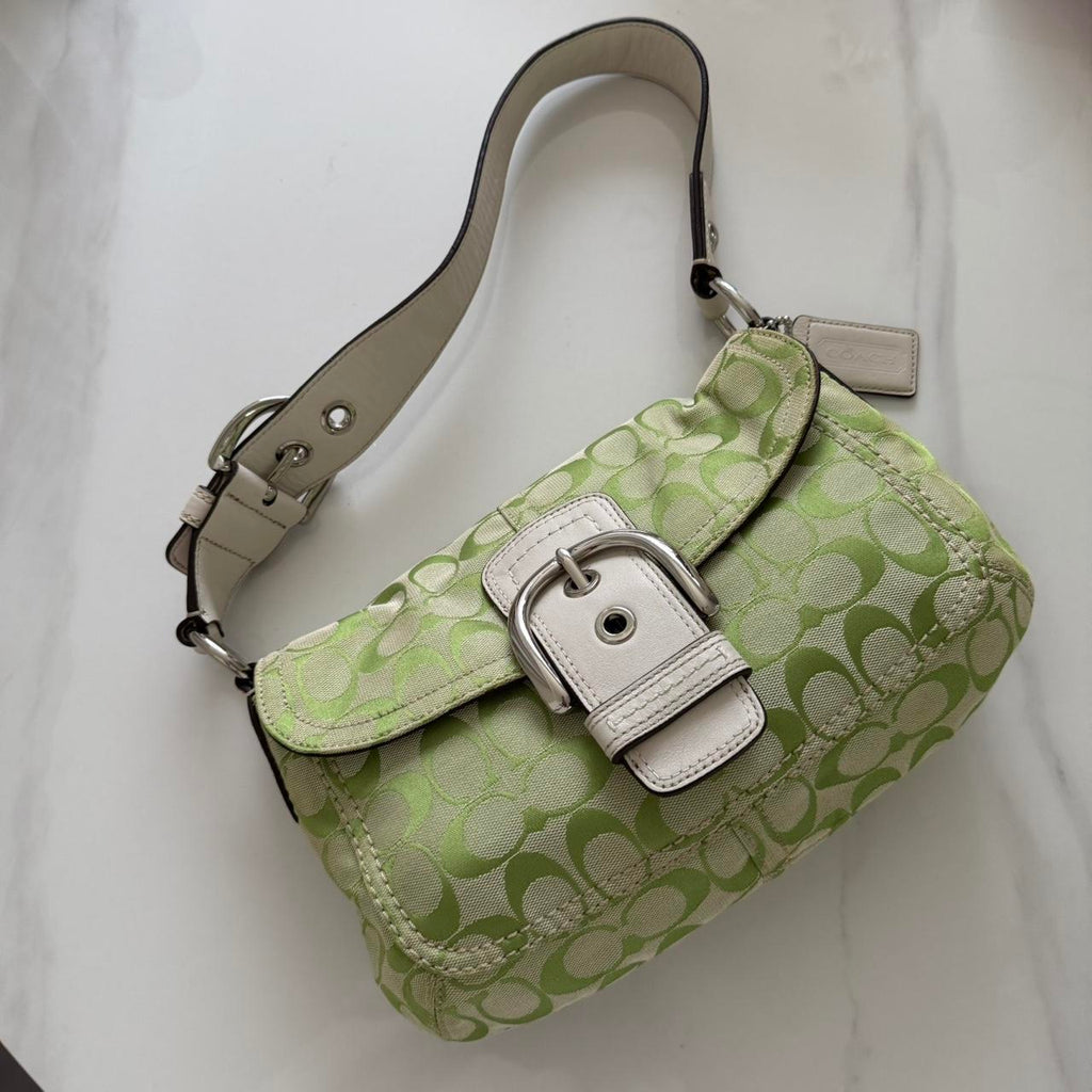 Vintage Y2K Coach Soho Bag in Kiwi Green