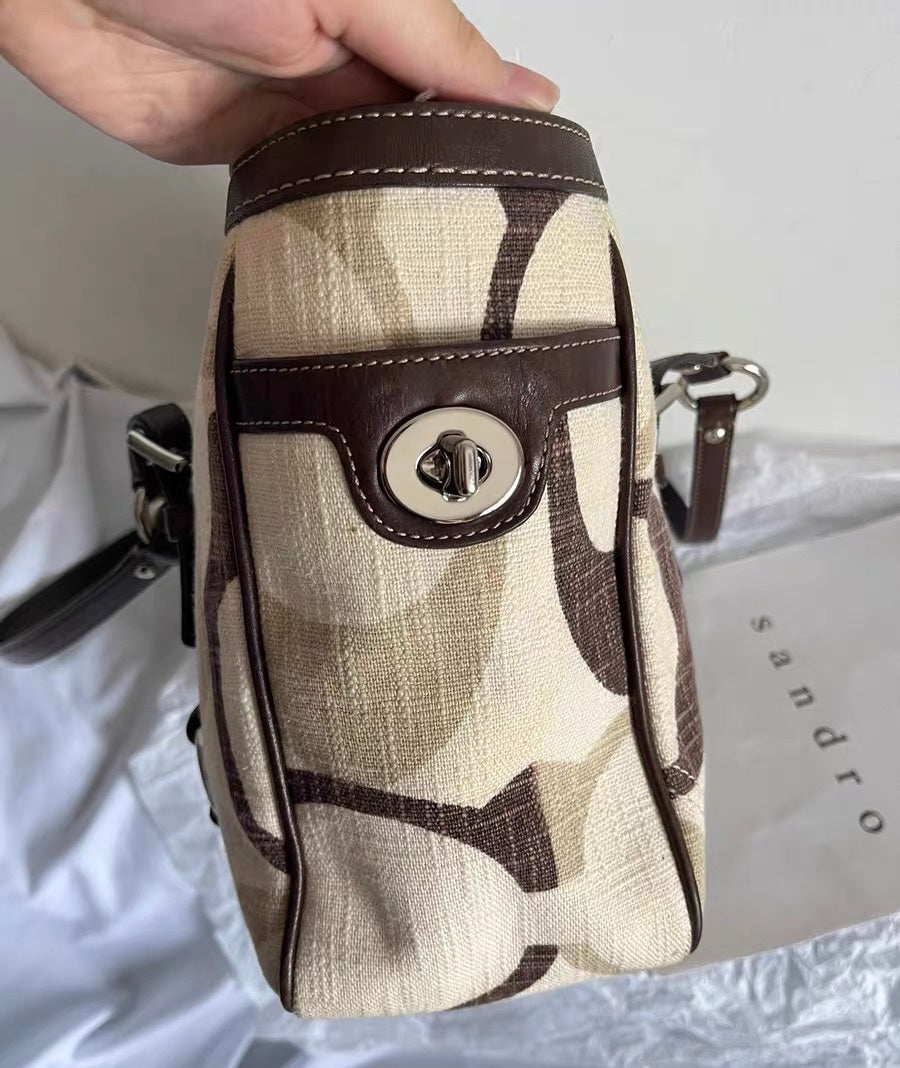 Vintage Coach Hampton Signature Optic Tote
