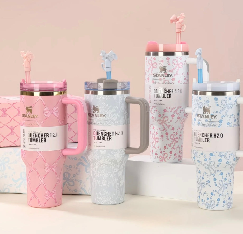 Stanley x LoveShackFancy Special Edition 40 oz Quencher with FREE Charm💖