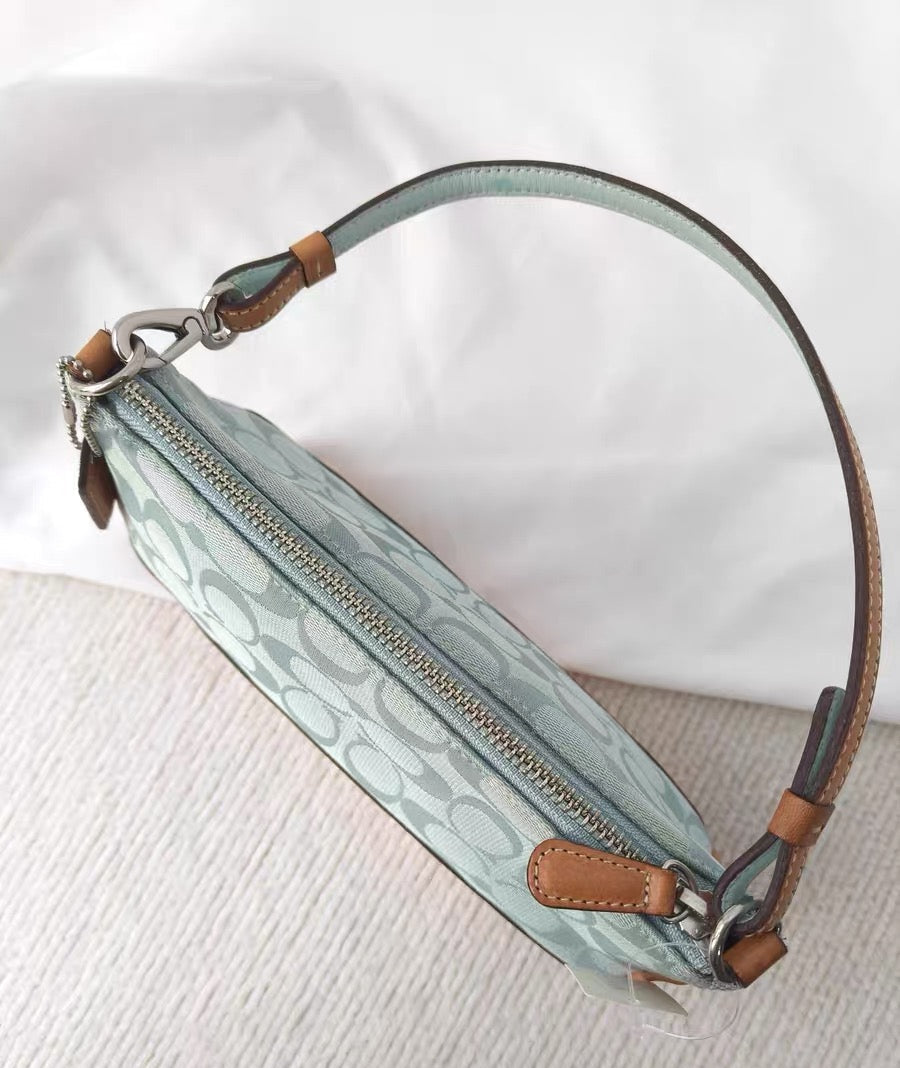 Vintage Coach Soho Signature Demi Shoulder bag in Baby Blue