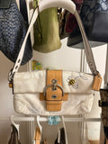 Vintage Y2K Coach Soho Optic Bumblebee Flap Bag