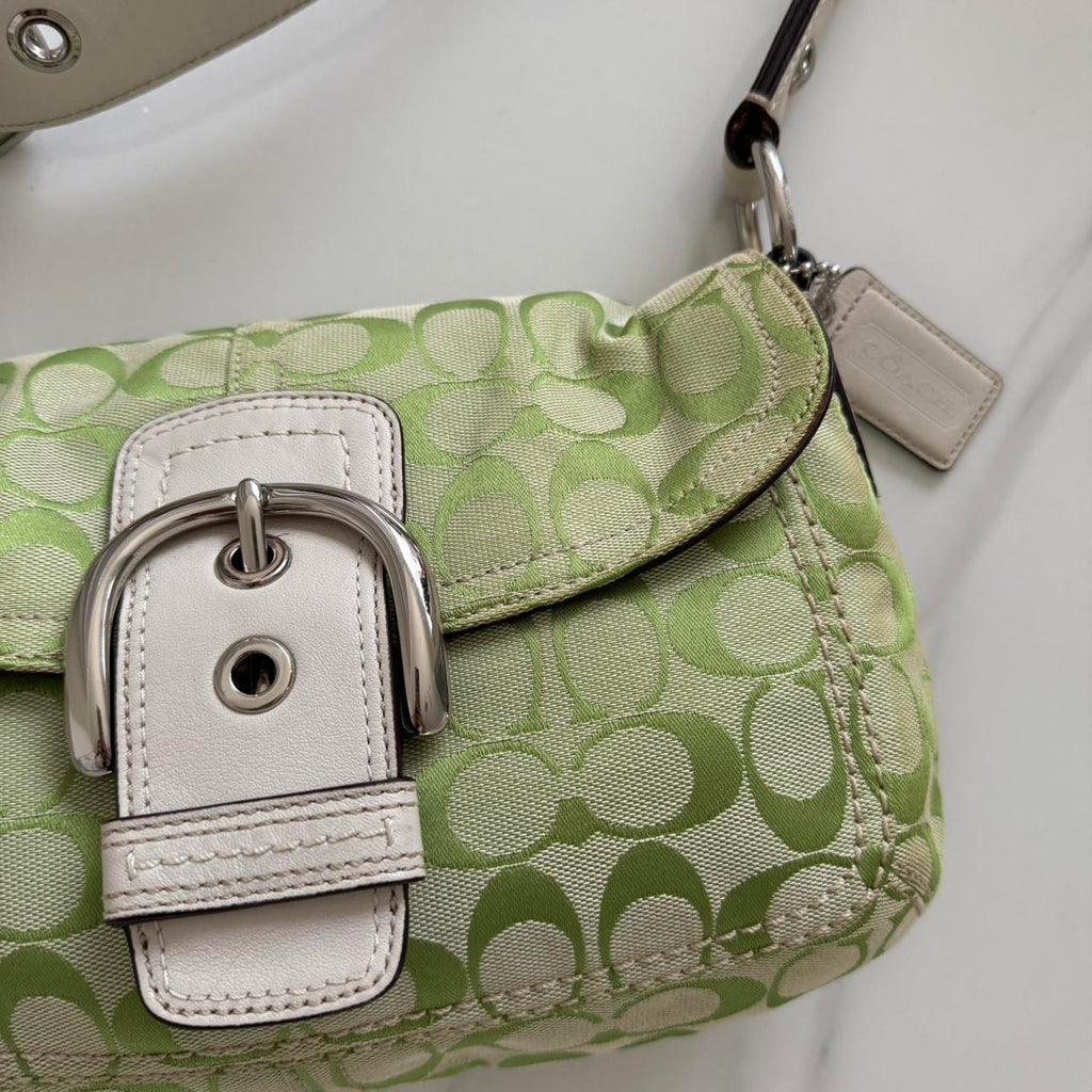 Vintage Y2K Coach Soho Bag in Kiwi Green